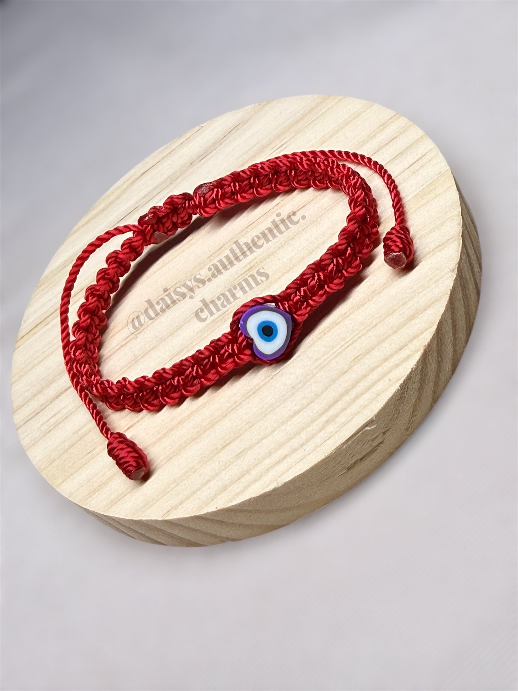 Polymer Clay Evil Eye Bead Bracelet