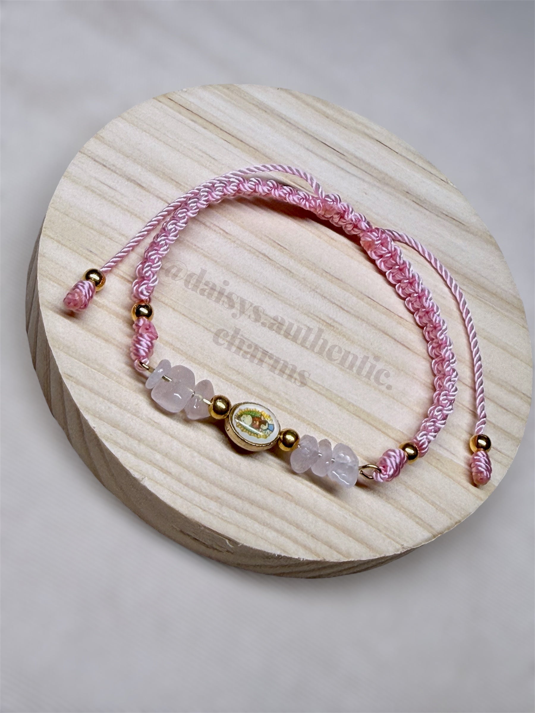 Wire Center Piece Braided Bracelet