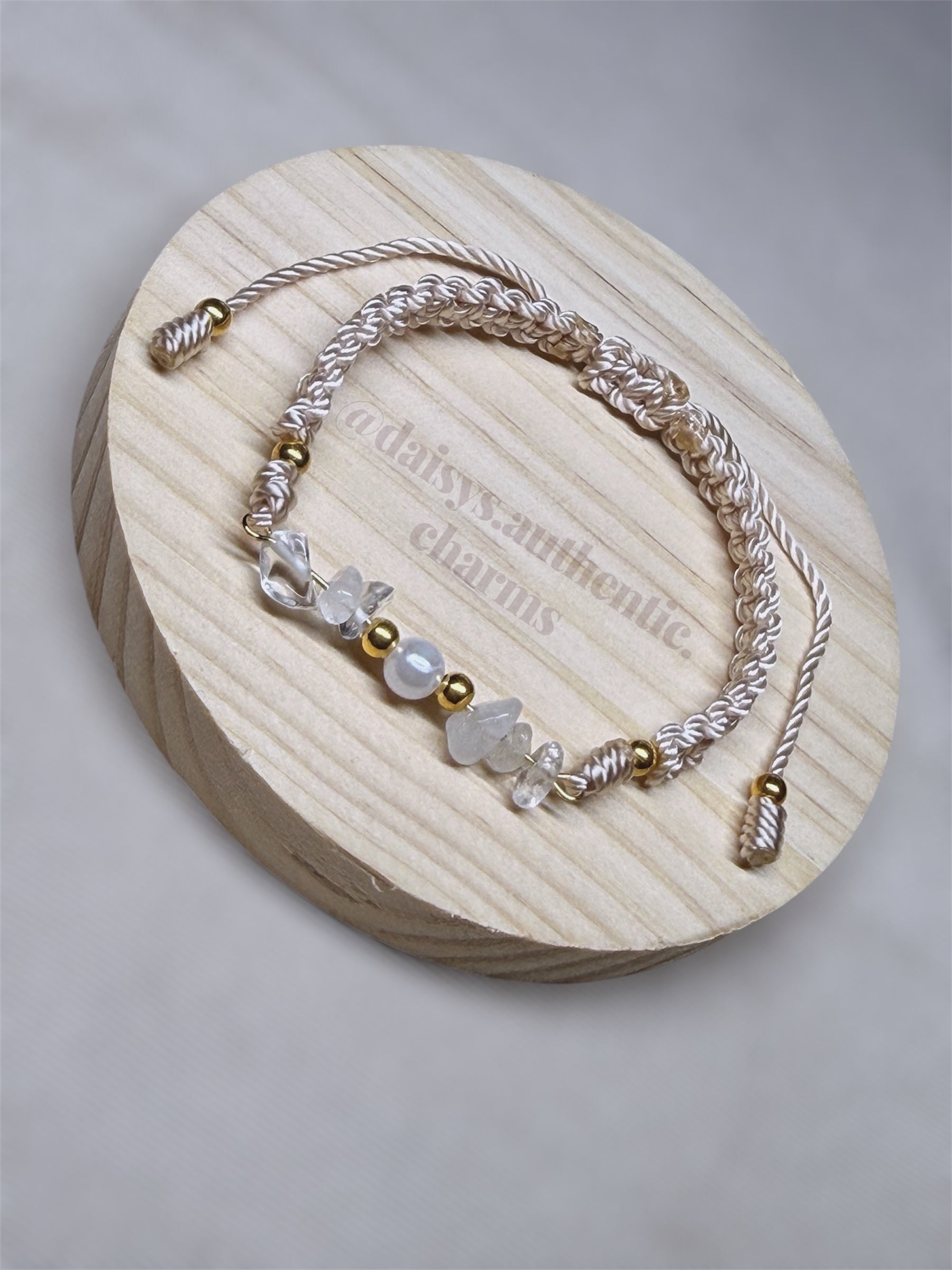 Wire Center Piece Braided Bracelet