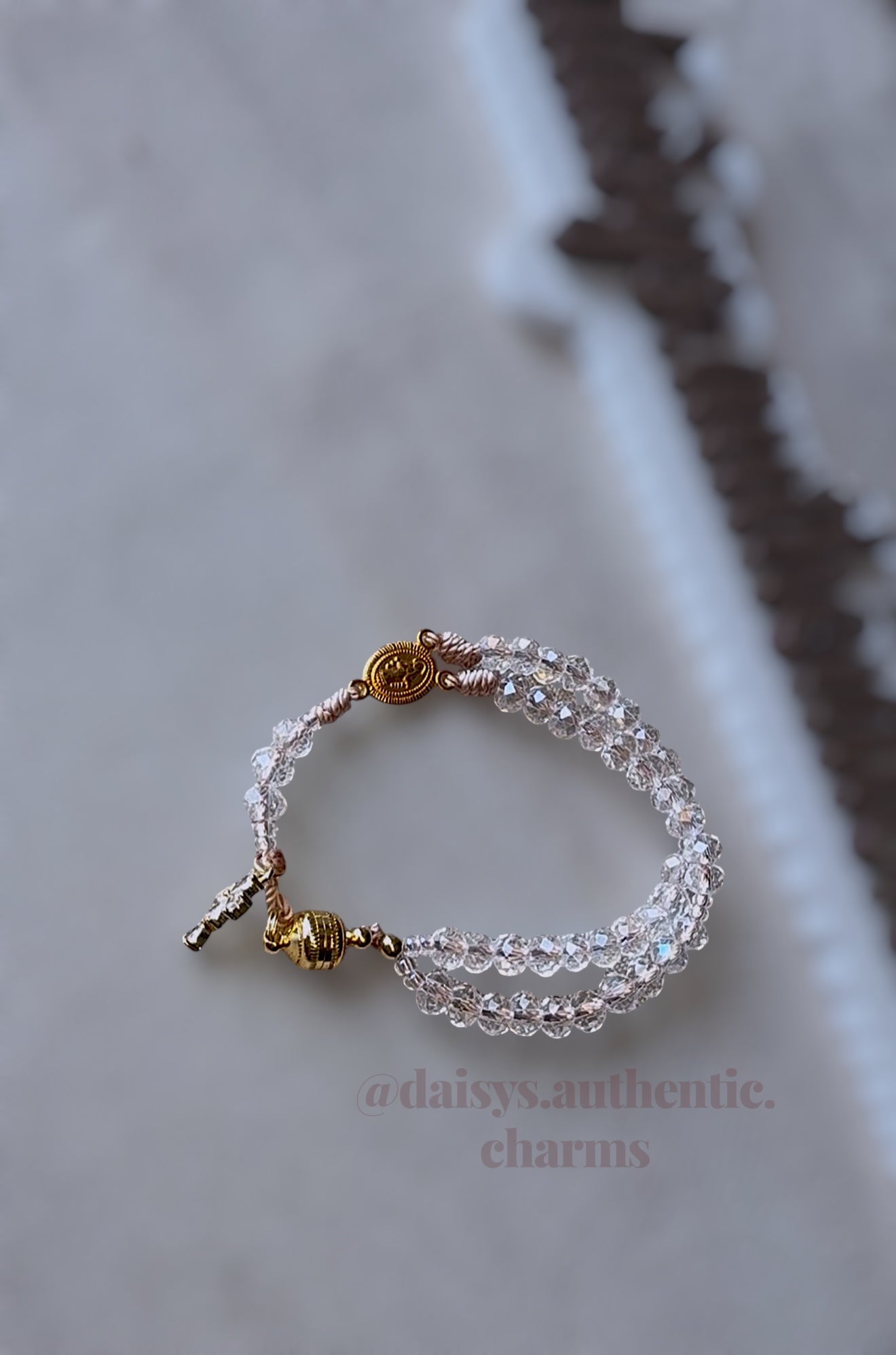 Rosary Bracelet Wit Magnetic Clasp