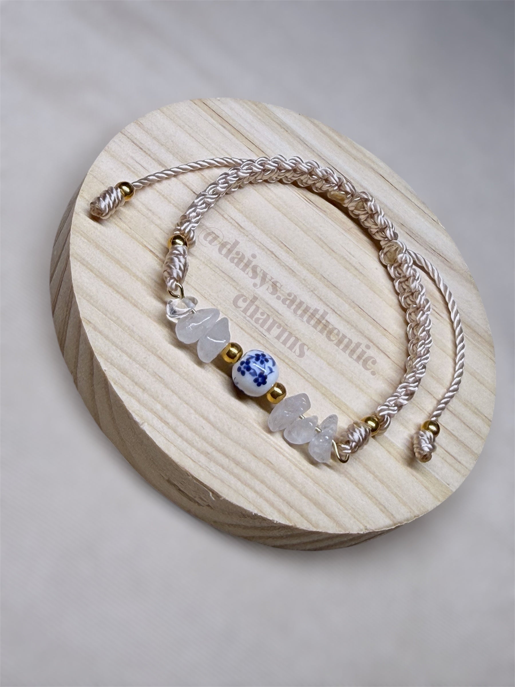 Wire Center Piece Braided Bracelet