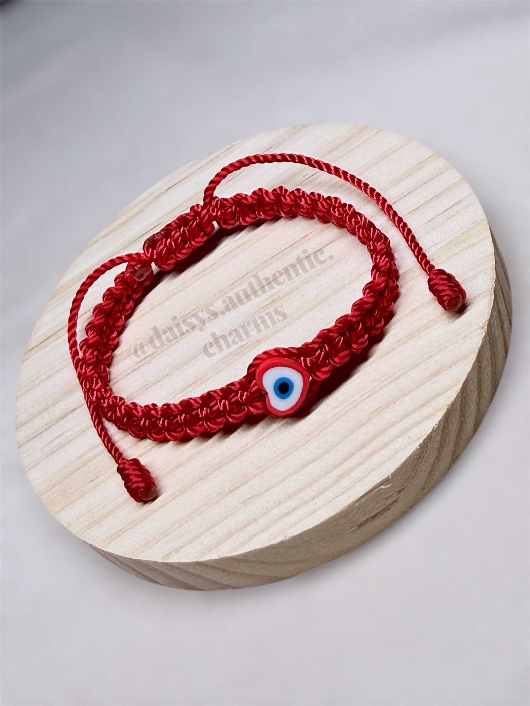 Polymer Clay Evil Eye Bead Bracelet