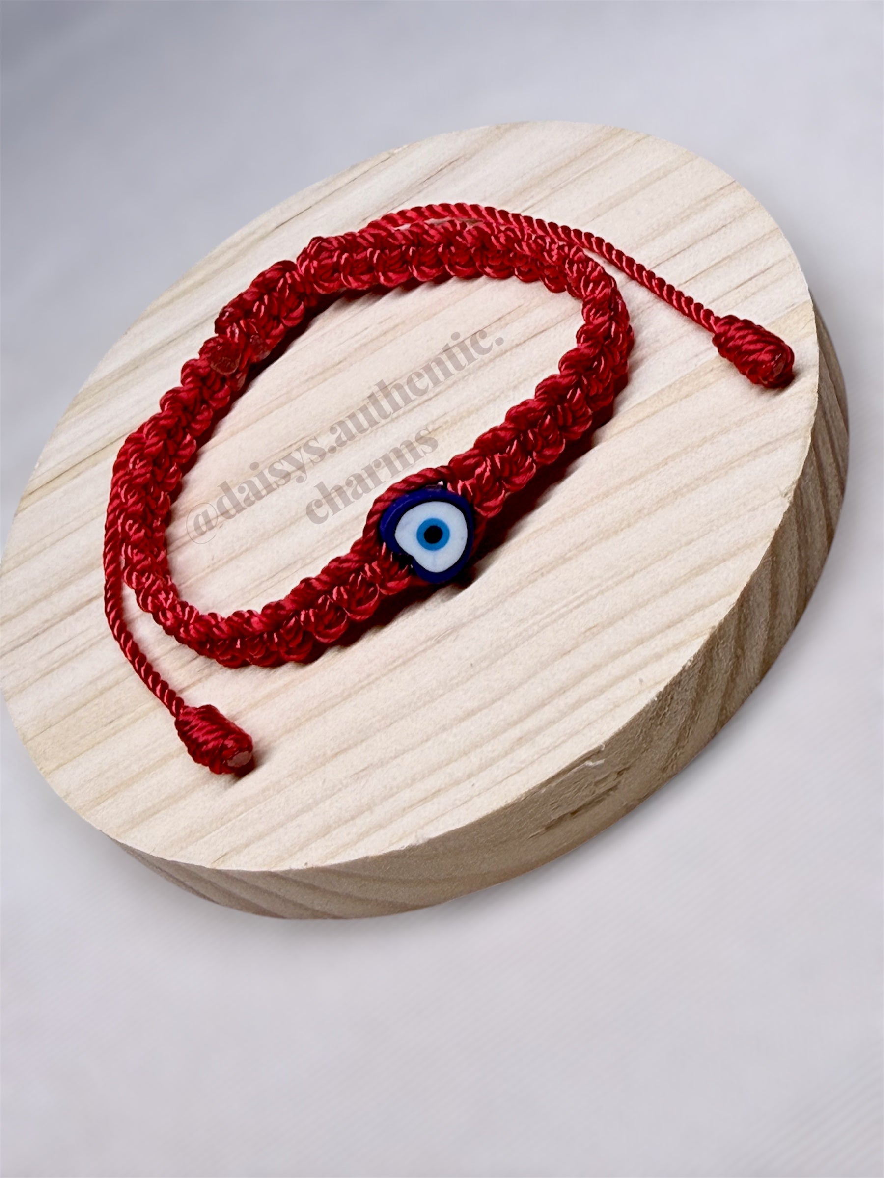 Polymer Clay Evil Eye Bead Bracelet
