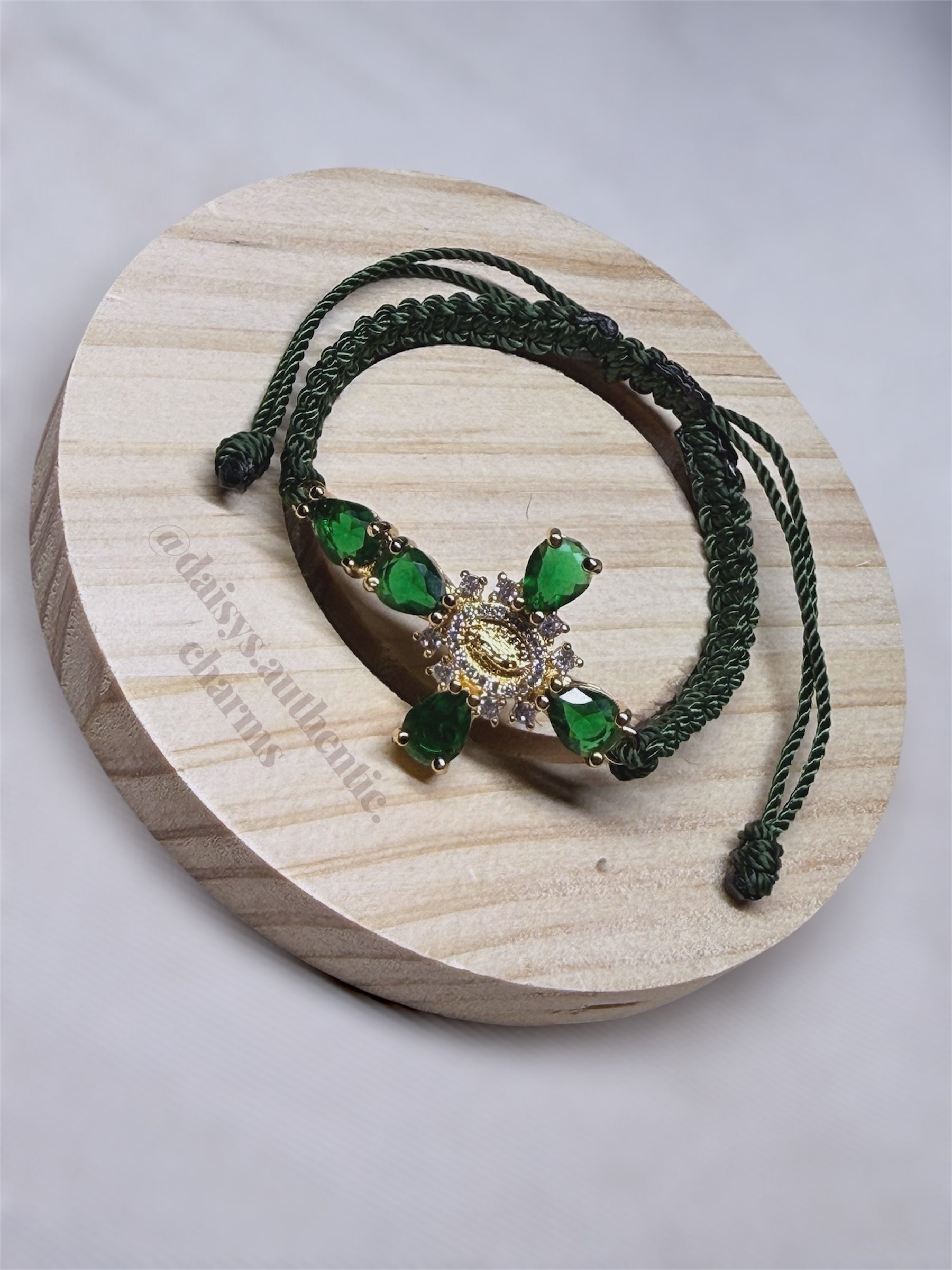 Diamond Cross Virgencita Bracelet