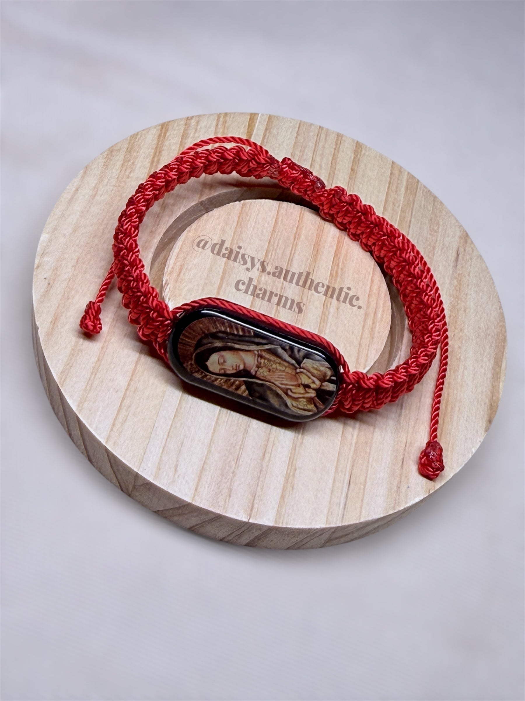 Wooden Virgencita Bracelet