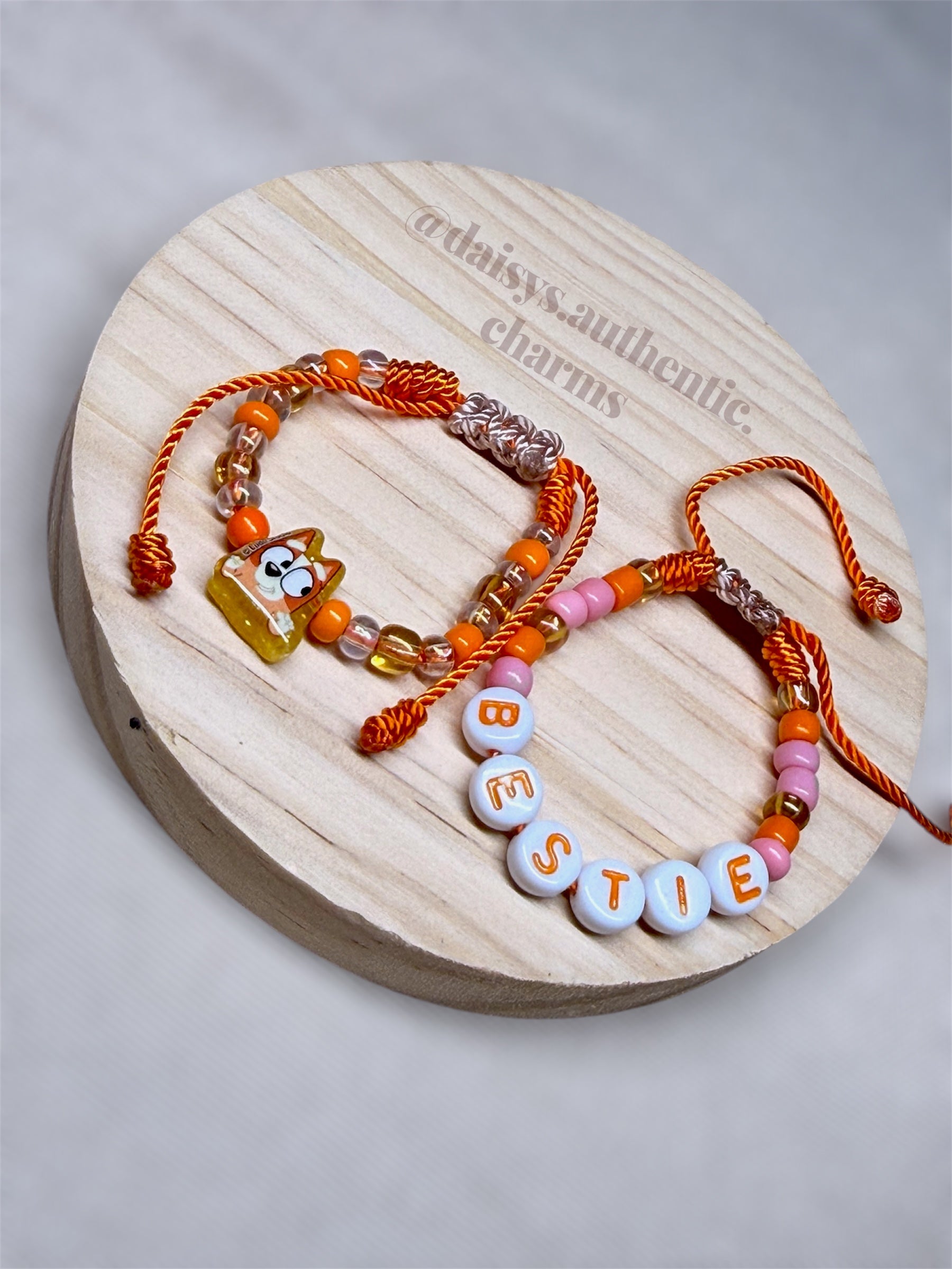 Beaded Bluey/Bingo bracelets