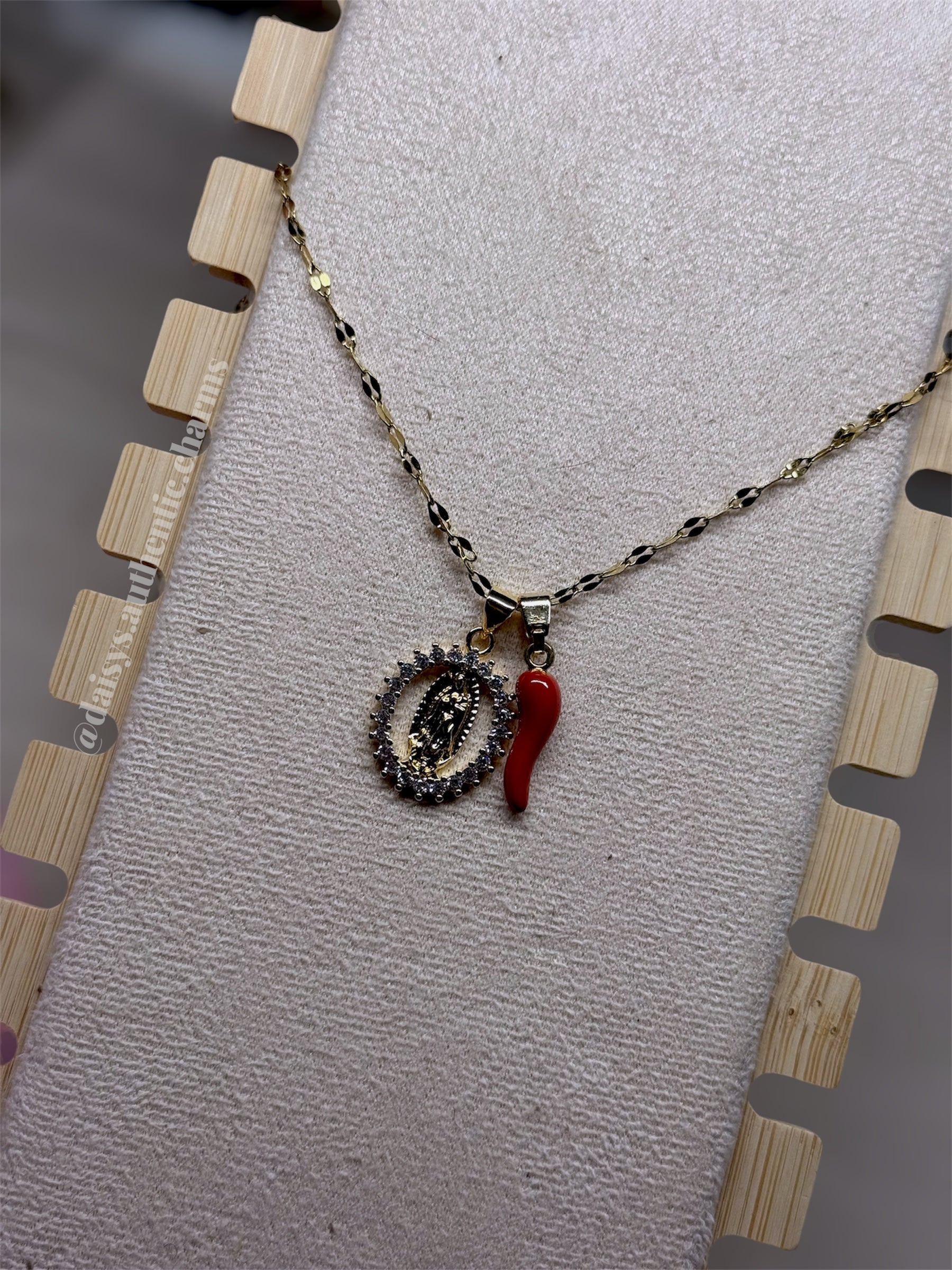 Virgencita with chili pepper