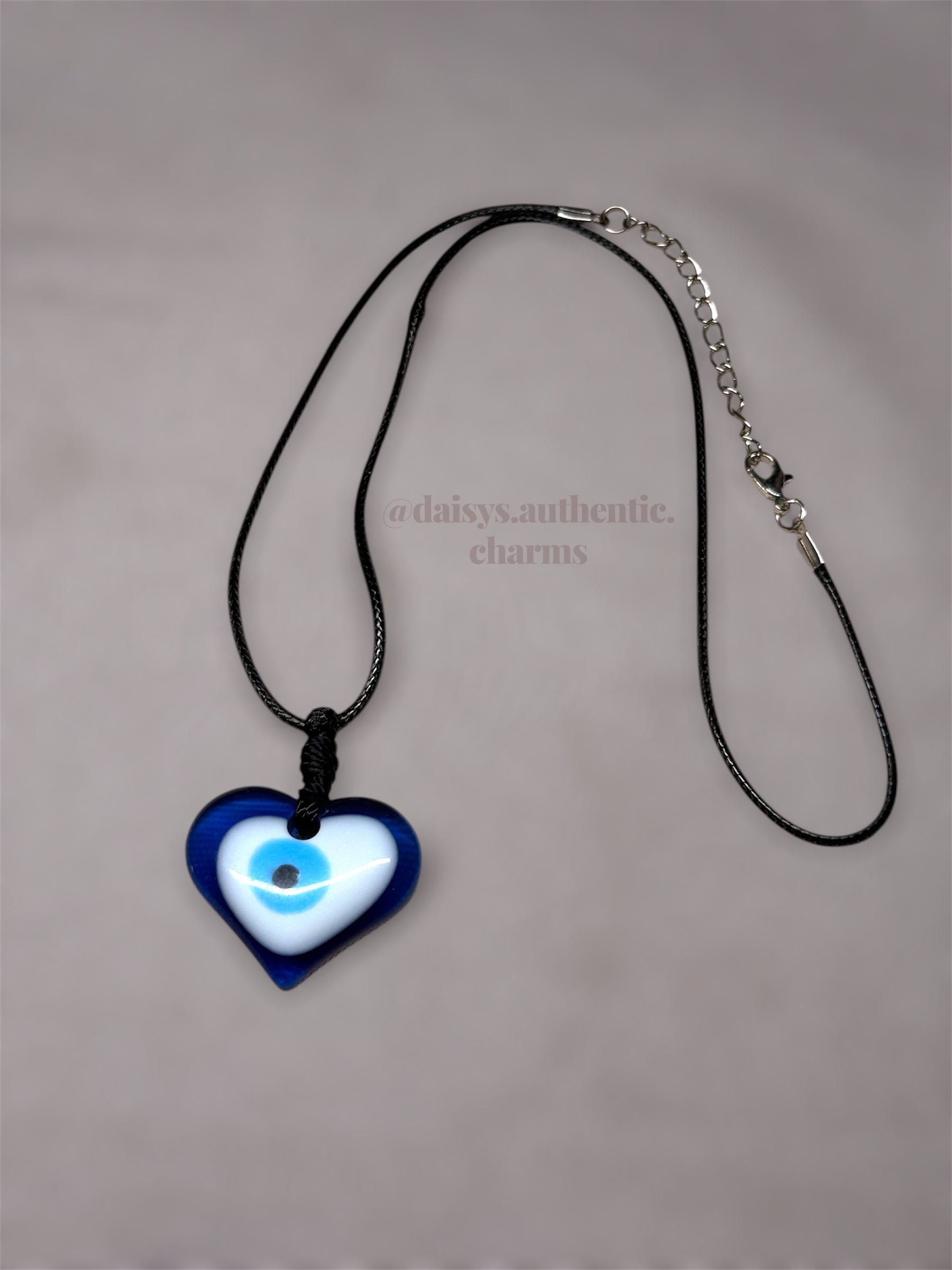 Evil Eye Heart Necklace
